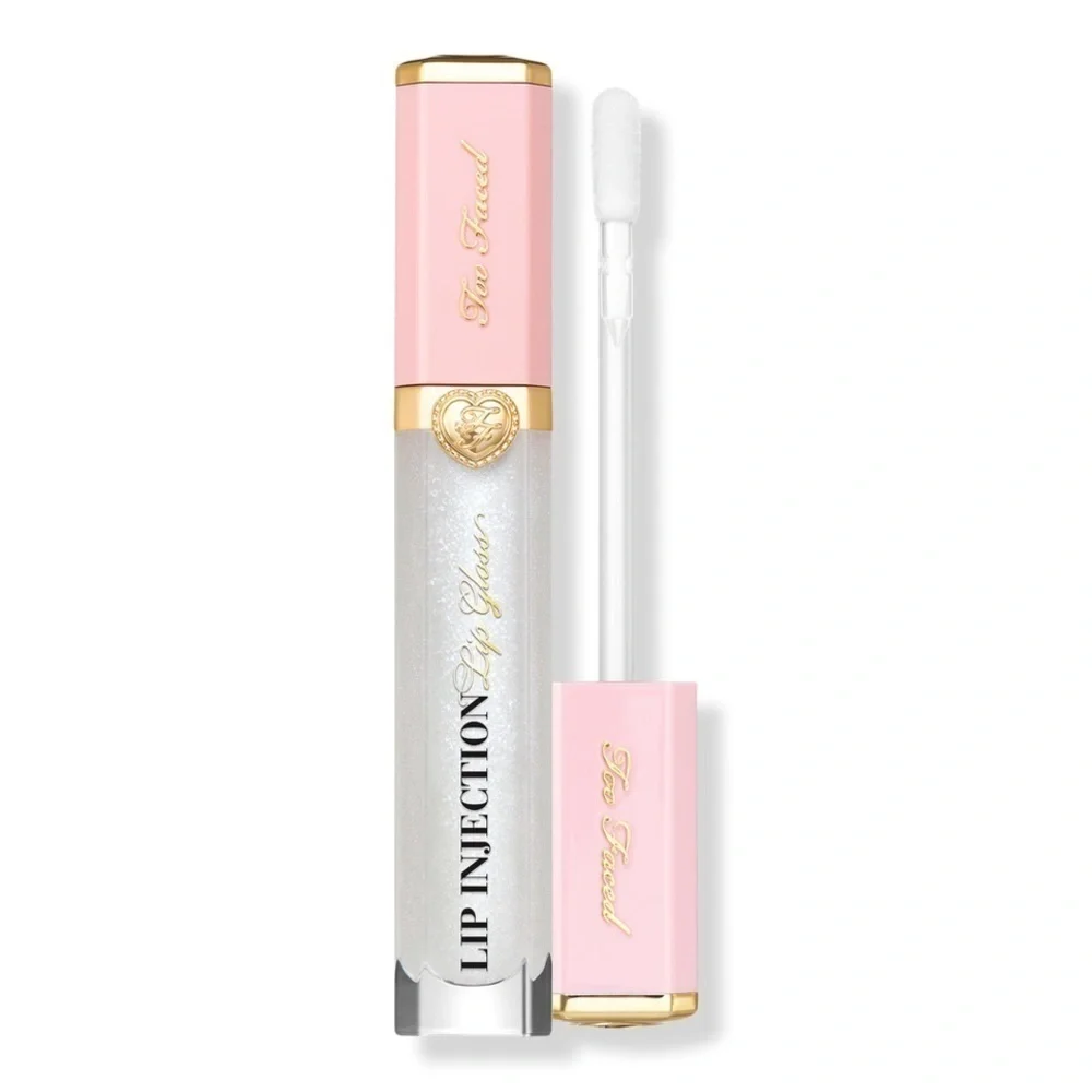 Too Faced Stars Are Aligned Lip Injection Power Plumping Lip Gloss Clear Shimmer